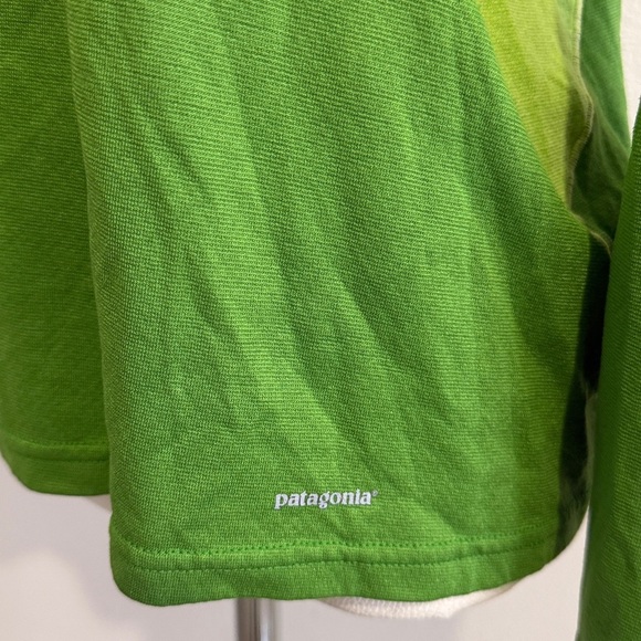 Patagonia Capilene 3 Women’s Medium 1/2 Zip Green Base Layer Top Shirt - Picture 4 of 6